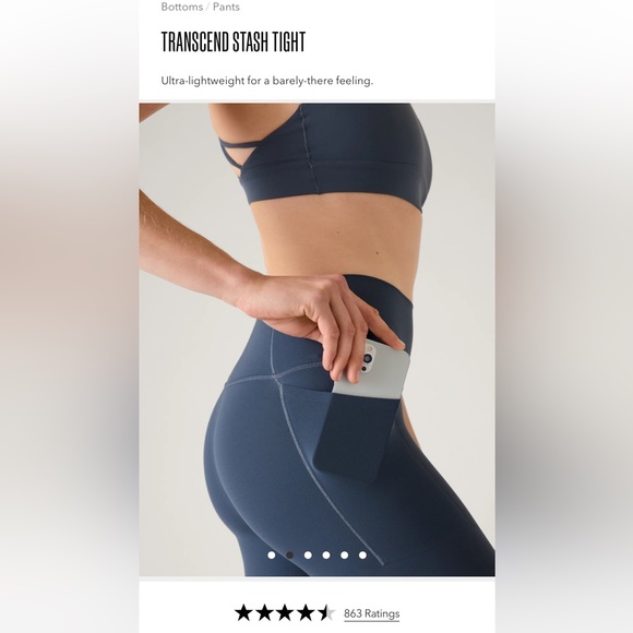 Athleta Transcend Stash Tight Legging - Picture 2 of 7